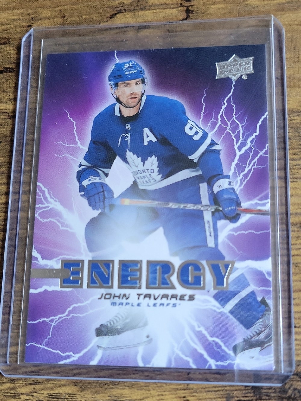 John Tavares Energy Hockey Card - Toronto Maple Leafs - Blue & Purple